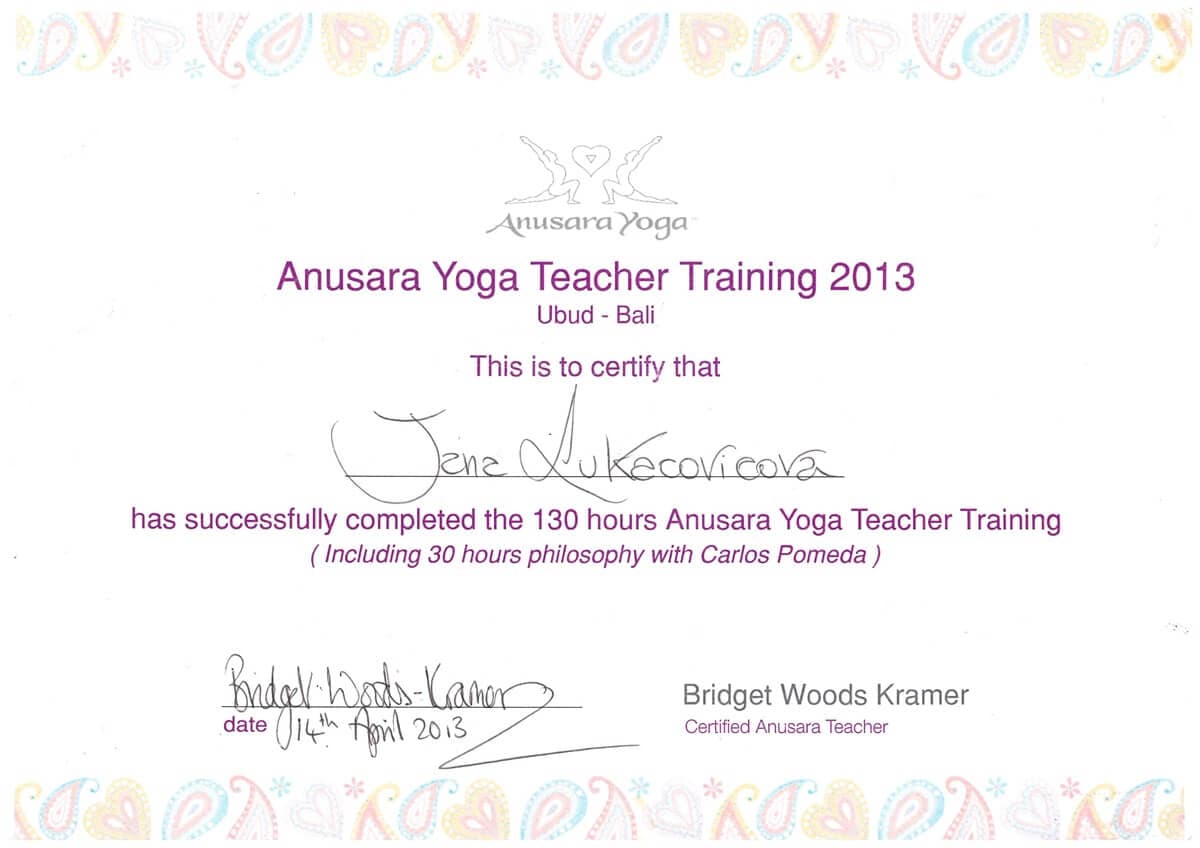 Anusara Yoga Teacher Training — 130 hours