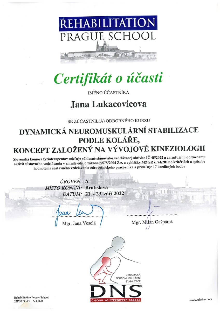 Dynamická neuromuskulární stabilizace podle Koláře — úroveň A