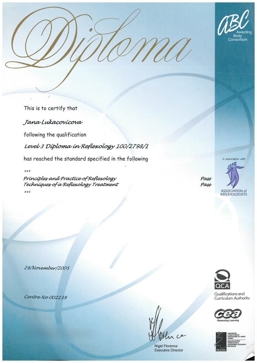 Level 3 Diploma in Reflexology